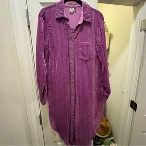 Anthropologie Textured Violet Blouse